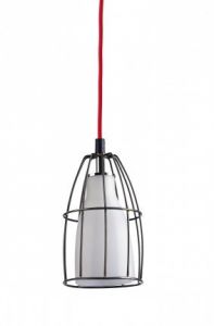 KASPA :: Lampa wisząca Frame S czerwony przewód