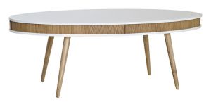 RGE :: Stolik kawowy owalny Hugo naturalny 140 x 70 cm