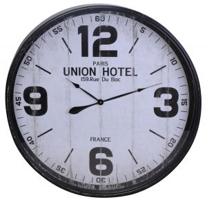 Zegar ścienny Paris Union Hotel biały