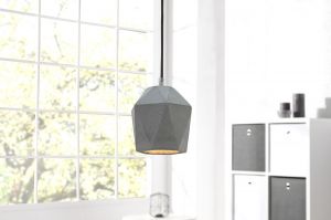 Lampa wisząca Concrete 15 cm - szara