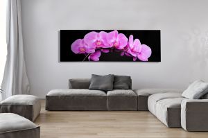 Obraz Orchidea 140x45cm różowa - wzór 2