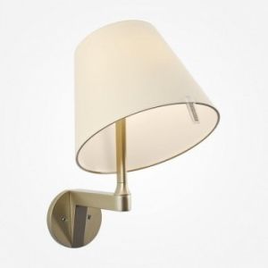 Artemide :: Melampo parete korpus brązowy i abażur naturalny (bez włącznika)