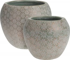 Zestaw 2 donic Flowers - niebieskie