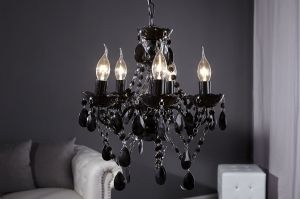 Lampa wisząca Wioletta Small 5 - czarna