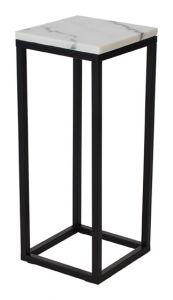 RGE :: Wysoki stolik / piedestał Accent - marmurowy blat, wys. 65 cm
