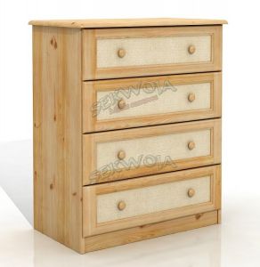 Komoda sosnowa Rattan 4S