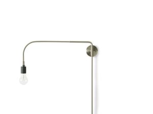 MENU :: Lampa ścienna Warren srebrna 56 cm - srebrny