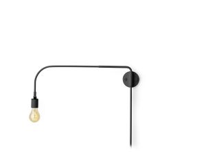 MENU :: Lampa ścienna Warren czarna 56 cm - czarny