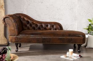 Szezlong Chester vintage - drewno || Vintage