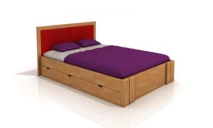 Łóżko bukowe Visby Kronoberg High Drawers