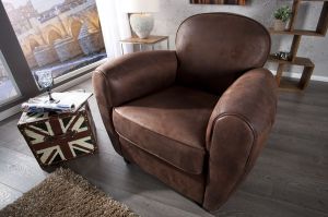 Fotel Bourbon cigar braun