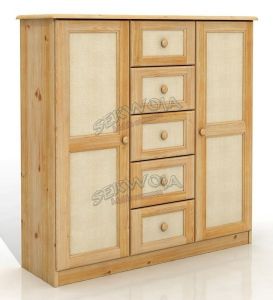 Komoda sosnowa Rattan 5/2