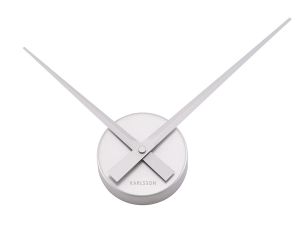 Karlsson :: Zegar Little Big Time Mini alu srebrny - Silver