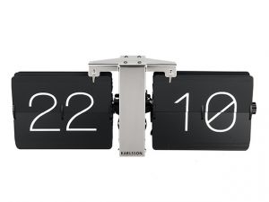 Karlsson :: Zegar biurkowy Flip Clock No Case czarny - czarny