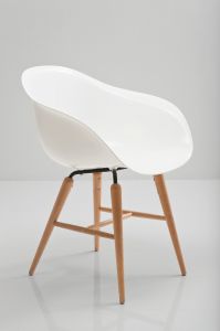 KARE Design :: Krzesło Forum z podłokietnikami białe - biały || Kare design :: Krzesło Forum z podło