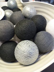 Cotton Ball Lights :: Silver grey 35 kul - 35 kul