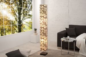 Lampa stojąca Lobbe Fiori 125 cm - Czarno-biały