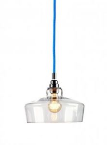 KASPA :: Lampa wisząca Longis III - niebieski przewód - niebieski przewód