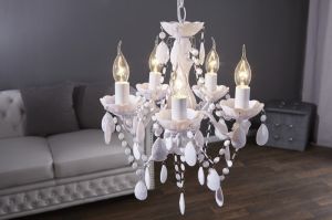 Lampa wisząca Wioletta White Small - biała
