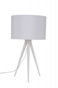 Zuiver :: Lampa stołowa Tripod White - cała biała
