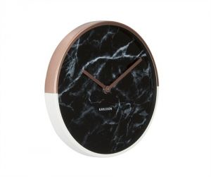 Karlsson :: Zegar ścienny Marble Delight czarny