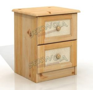 Szafka nocna sosnowa Rattan 2S