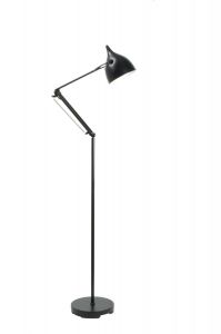 Zuiver :: Lampa podłogowa Reader Black - Silver || Head Black