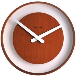 Nextime :: Zegar Ścienny Wood Loop Ø 30cm Ciemny