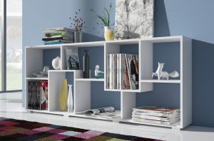 Designerski regał na książki Domino