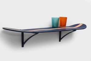 KARE Design :: Półka Ścienna Surftime Niebieska - wzór 2
