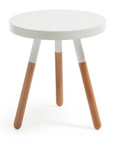 LaForma :: Stolik BRICK Biały Ø48cm