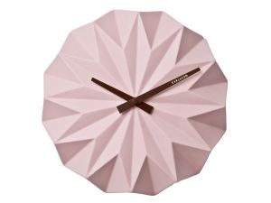 Karlsson :: Zegar ścienny Origami różowy