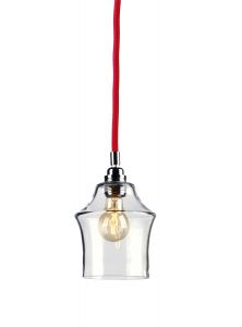 KASPA :: Lampa wisząca Longis II - czerwony przewód - czerwony przewód