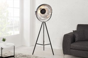 Lampa podłogowa Renoxe 160cm czarno-srebrna