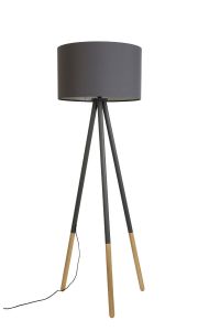 Zuiver :: Lampa podłogowa HIGHLAND ciemnoszara - ciemnoszara