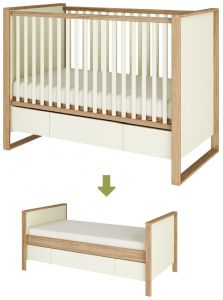Łóżeczko dziecięce 70x140 Simple z funkcją tapczanika