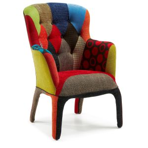 LaForma :: Fotel Adelfa Patchwork wielokolorowy
