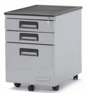 Kontener pod biurko srebrny 324-S