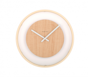Nextime :: Zegar Ścienny Wood Loop Ø 30cm Jasny