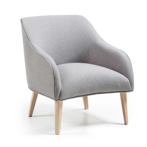 LaForma :: Fotel Lobby szary - nogi naturalne