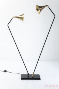 KARE Design :: Lampa podłogowa Trumpet Brass Duo