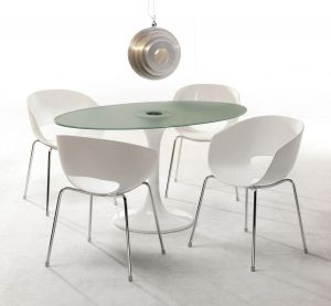 KARE Design :: Krzesło Eggshell (biel) - biel || biały || Silver