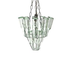 Leitmotiv :: Żyrandol Mini Bottle chrome, projekt Bonne Plat