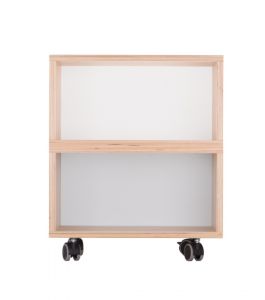 Kółko Krzyżyk :: Kontenerek 40 x 42 biało-szary