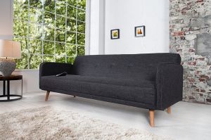 Sofa rozkładana Scandi 200cm szara - wzór 2