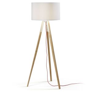 LaForma :: Lampa podłogowa TRIPOD NATURAL biała - wzór 1