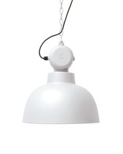 HK Living :: Lampa wisząca Factory M biała matowa