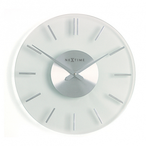 Nextime :: Zegar Ścienny Stripe Ø 31cm Szklany