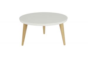 WOOD :: Stolik ELIN 60 cm biały