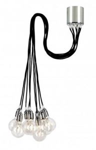 KASPA :: Lampa wisząca More czarna - czarna